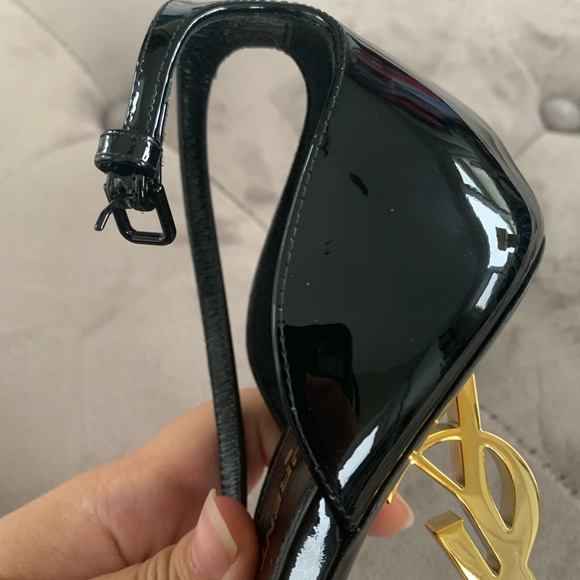 🚫SOLD🚫Saint Laurent Opyum YSL Logo-Heel Sandals - Picture 12 of 12